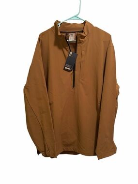 VRST Men’s Brown Spice Quarter-Zip Pullover Golf Jacket. Size XXL. New with tags